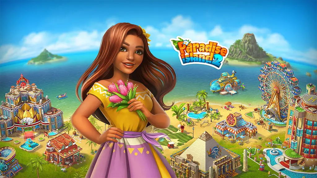 Welcome to Paradise Island 2 – the legendary hotel tycoon game! The tropical island looks as beautiful as ever, ready to house your ultimate hotel empire and receive crowds of family tourists, adventure seekers, and even virtual villagers. Develop the lost island into the most luxurious family resort in Paradise Island 2 — one of the sunniest and cutest hotel games out there.